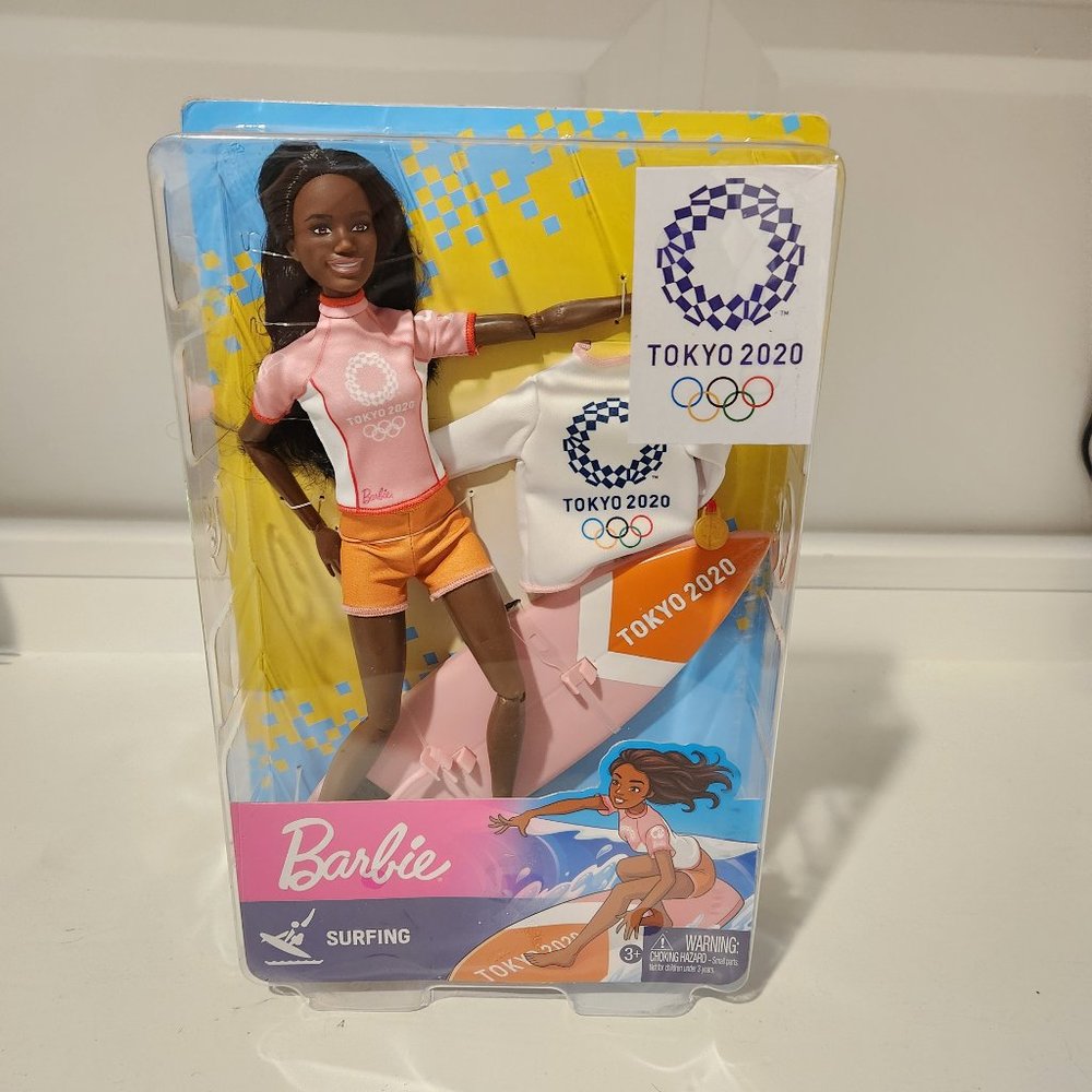Barbie Surfer Gold Medal 2020 Tokyo Olympics Limited Edition NIB